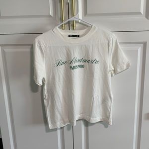 Zara T-shirt Rue Montmartre S NWT